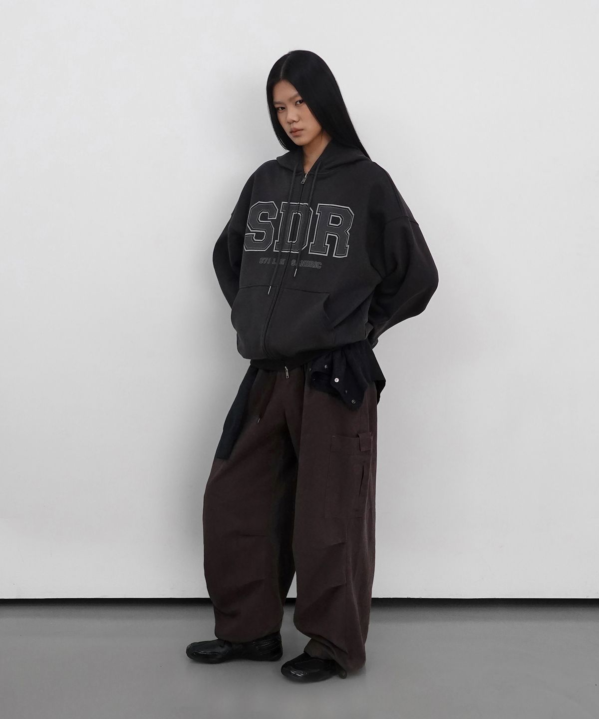 샌드릭(SANDRIC) Wide Cargo Cotton Pants_Purple