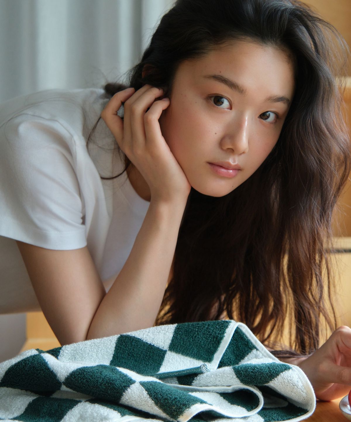 무신사 스탠다드 홈 & 프로덕트(MUSINSA STANDARD HOME & PRODUCTS) 40수 200g 호텔 수건 [딥그린 체커보드]