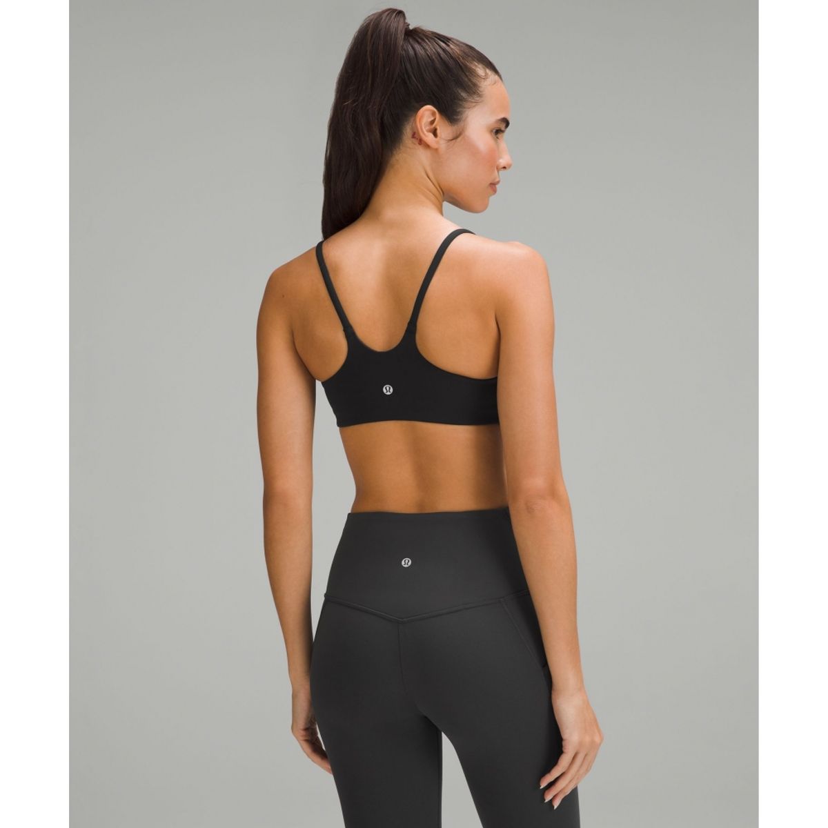 룰루레몬(LULULEMON) 원더 트레인 스트래피 레이서 브라 *라이트 서포트, C D컵  BLK