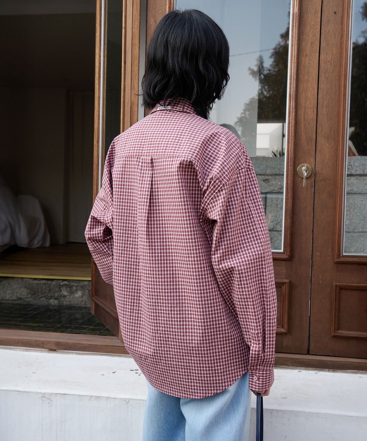 르바(LEVAR) Relaxed Classic Check Shirt - Multi Red