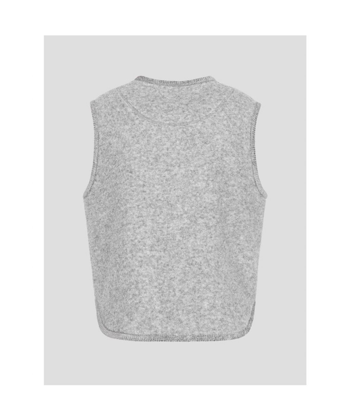 빈폴 레이디스(BEANPOLE LADIES) 울 혼방 텍스쳐 소재 니트 베스트  그레이 (BF6136C013)