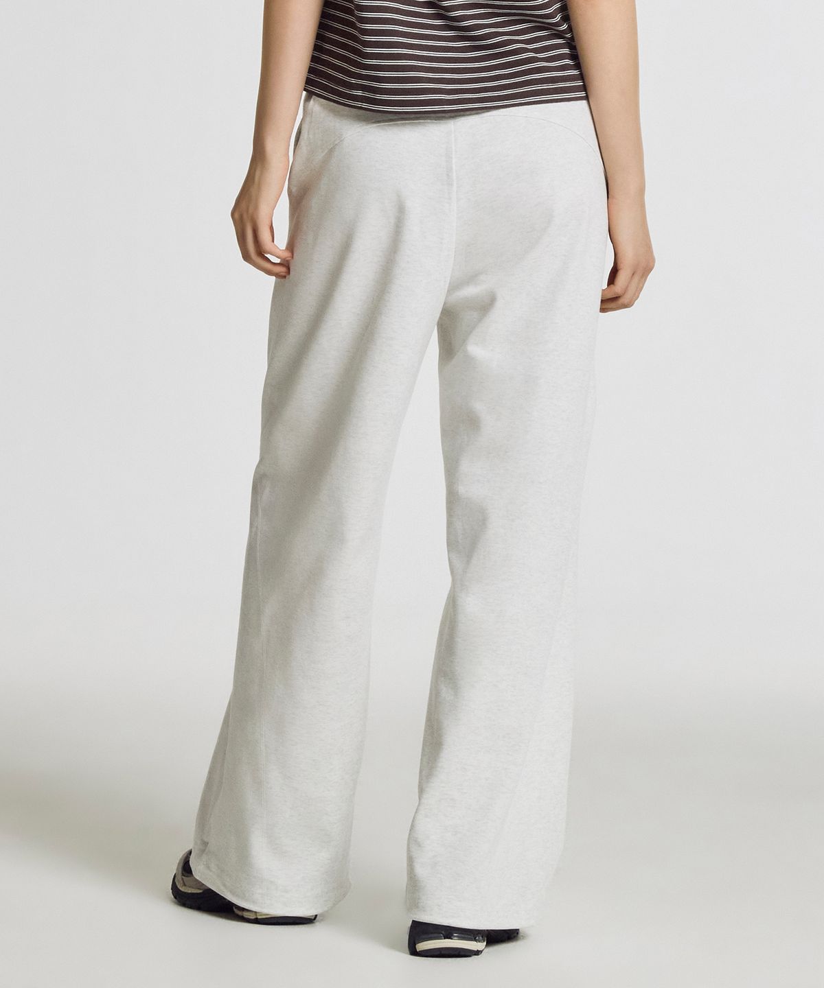 뉴발란스(NEW BALANCE) NBMLG2W432 / WOMEN 썸머 경량 이중직 오버 와이드 팬츠 (LIGHT GRAY)