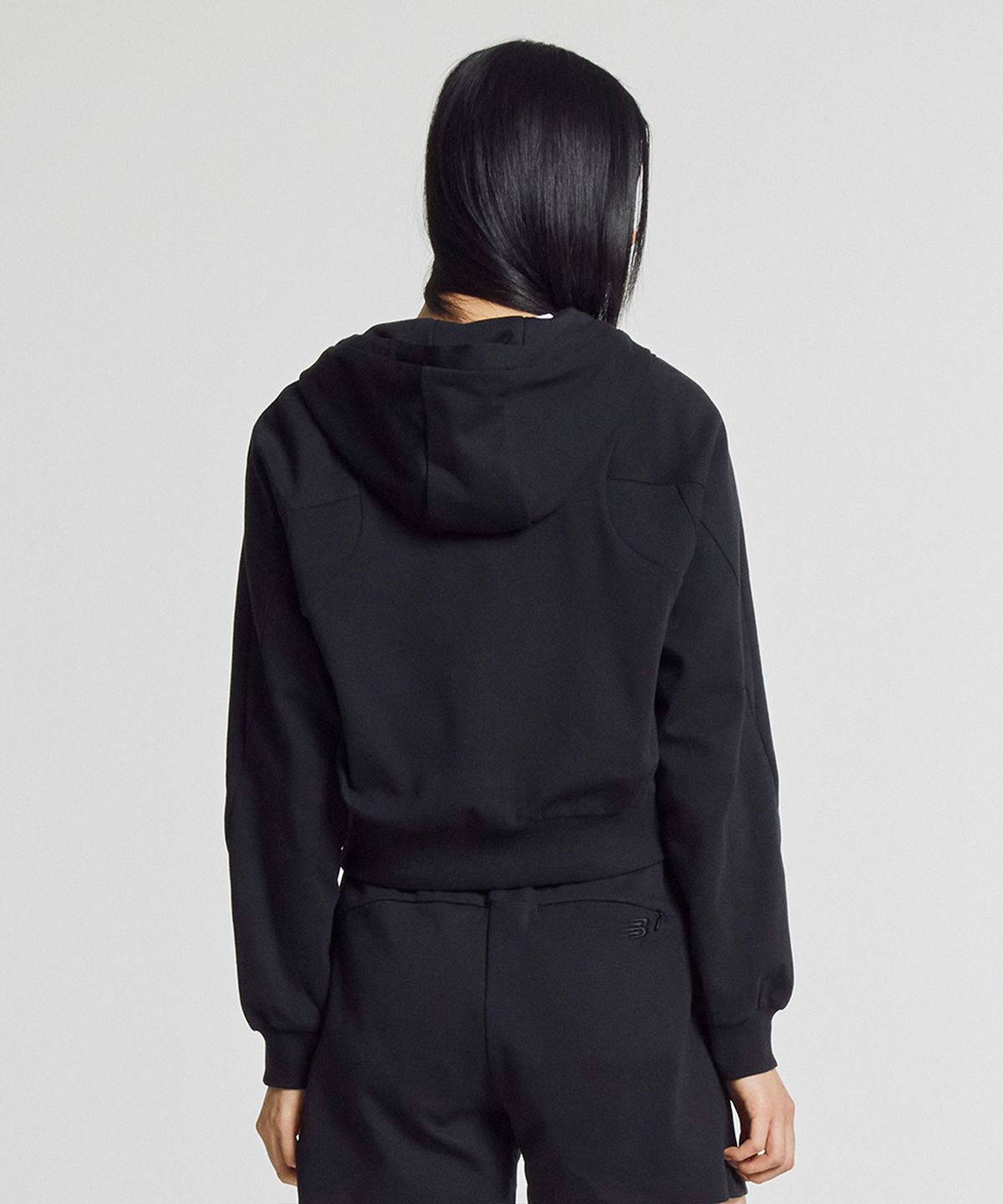 뉴발란스(NEW BALANCE) NBMDG2W412 / WOMEN 경량 이중직 후드집업 (BLACK)