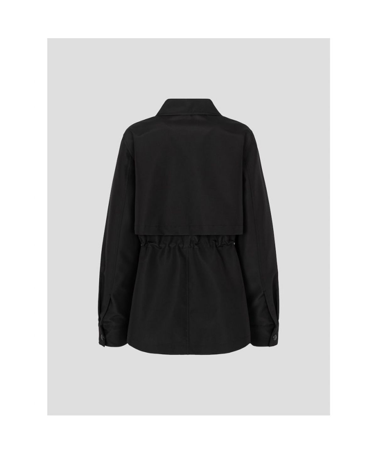 빈폴 레이디스(BEANPOLE LADIES) 폴리 사파리 재킷  블랙 (BF6239C135)