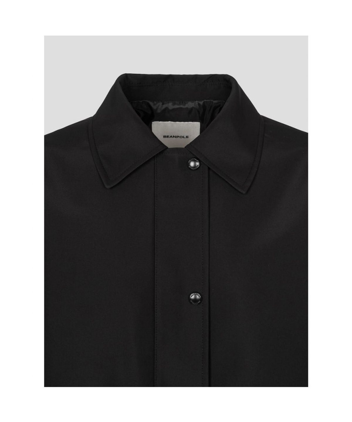 빈폴 레이디스(BEANPOLE LADIES) 폴리 사파리 재킷  블랙 (BF6239C135)