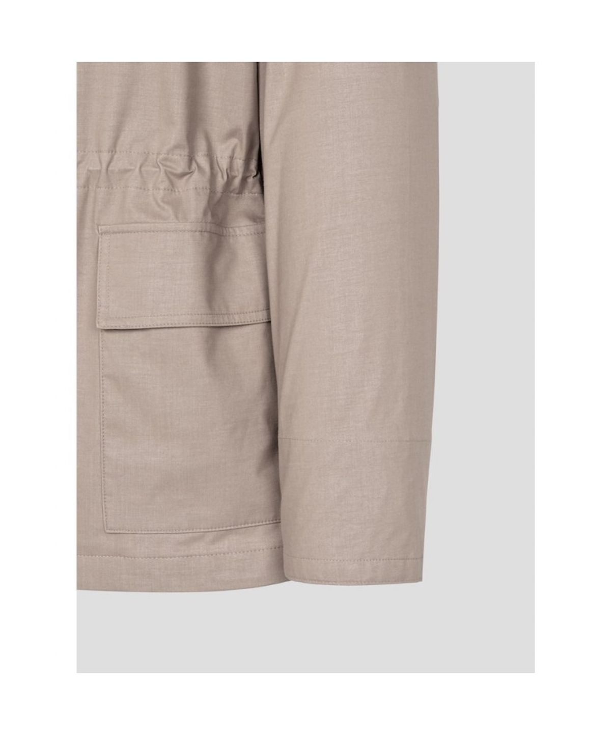 빈폴 레이디스(BEANPOLE LADIES) 코튼 폴리 후드 사파리 점퍼  베이지 (BF6339C01A)