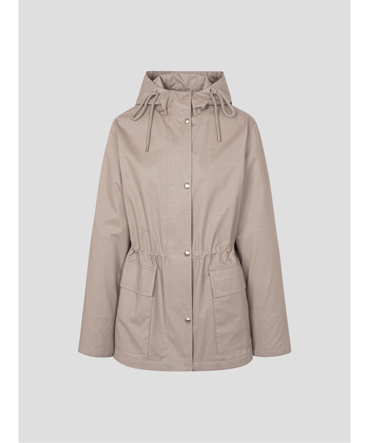 빈폴 레이디스(BEANPOLE LADIES) 코튼 폴리 후드 사파리 점퍼  베이지 (BF6339C01A)