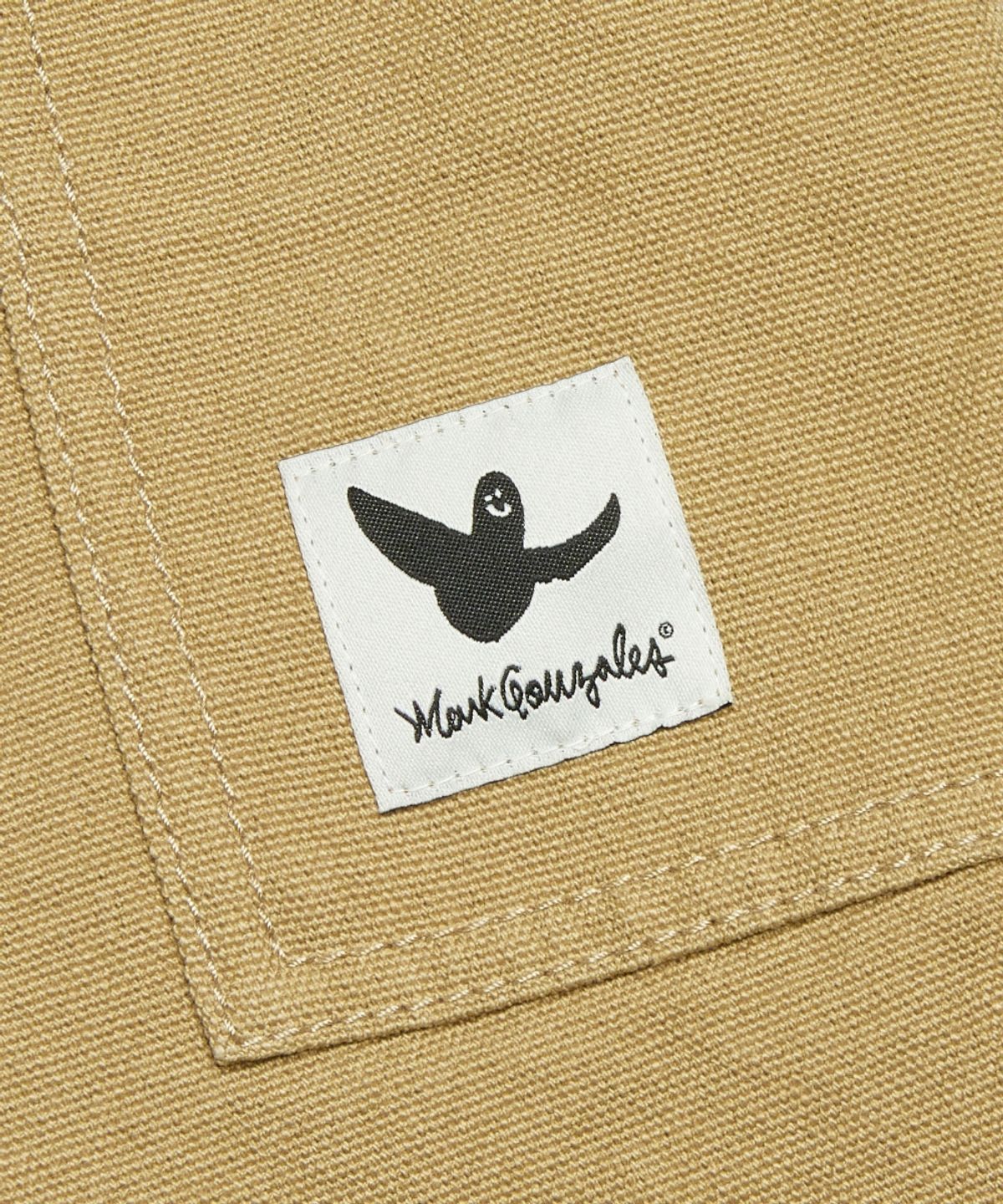 마크곤잘레스(MARK GONZALES) 넥스트 사인로고 더블니 워크 팬츠 - BEIGE