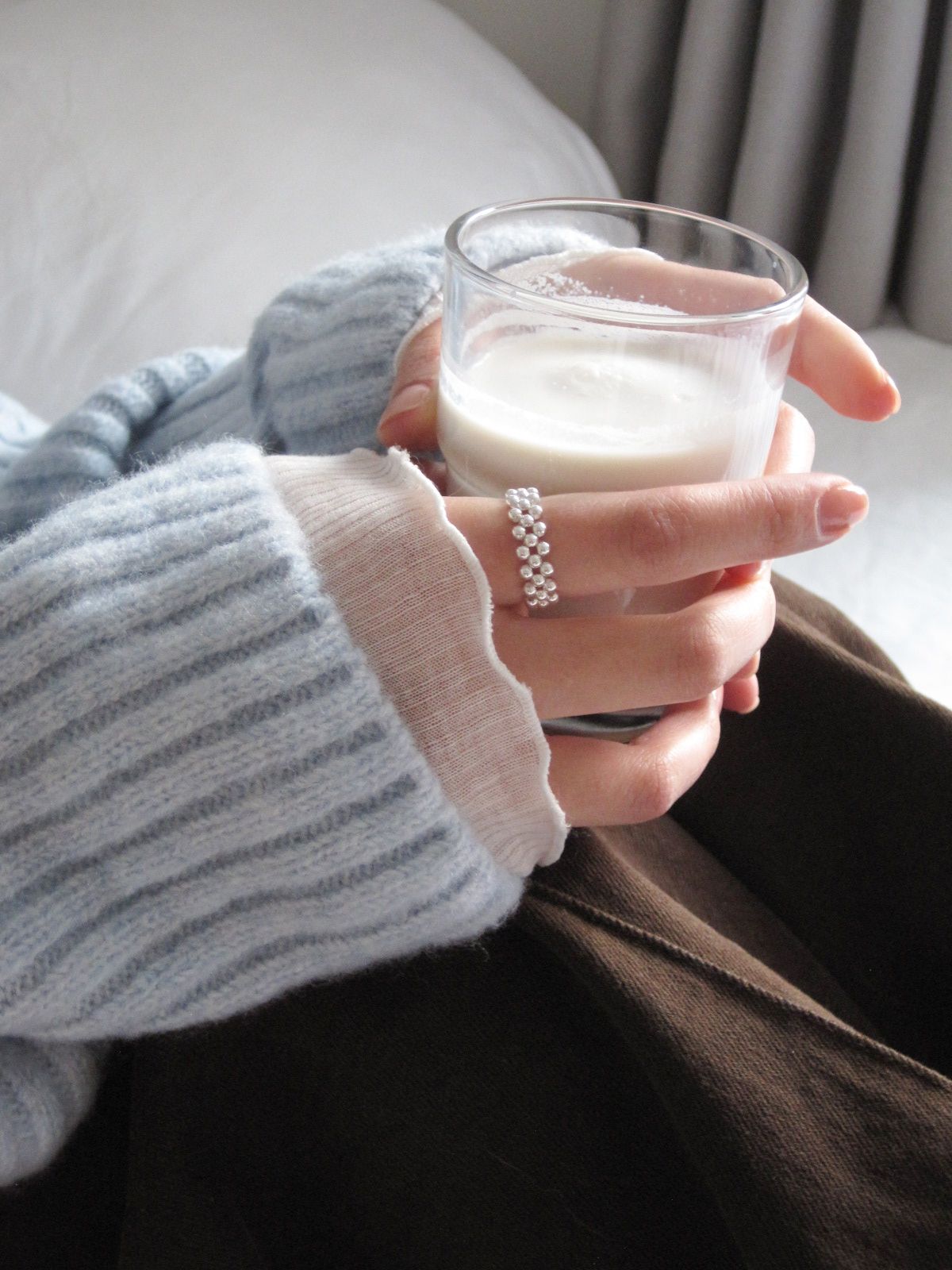 둥그런(DUNGEUREON) Tiny Beads Ring (Silver)