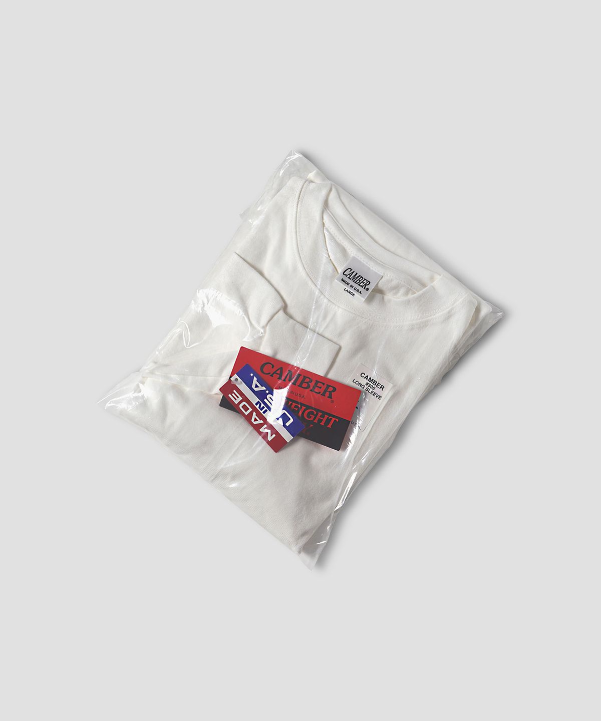 캠버 스포츠웨어(CAMBER SPORTSWEAR) 맥스웨이트 롱슬리브 티셔츠, 화이트