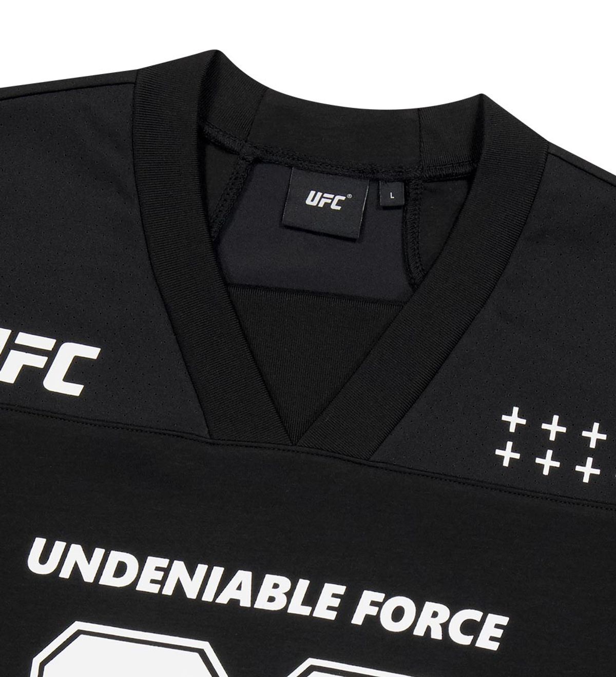 유에프씨 스포츠(UFC SPORT) UFC 풋볼저지 오버핏 긴팔 티셔츠 블랙 U2LSX1302BK