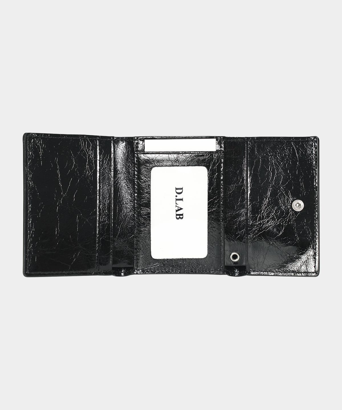 디랩(D.LAB) 베니 3단 반지갑-블랙