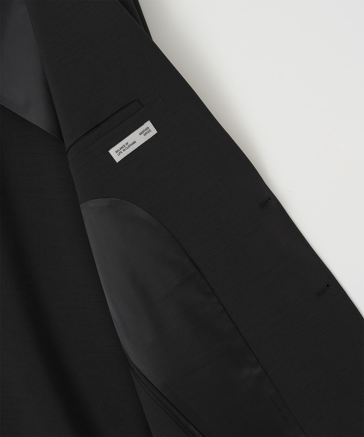 어나더 오피스(ANOTHER OFFICE) [SS] Habana Single Jacket (Black)