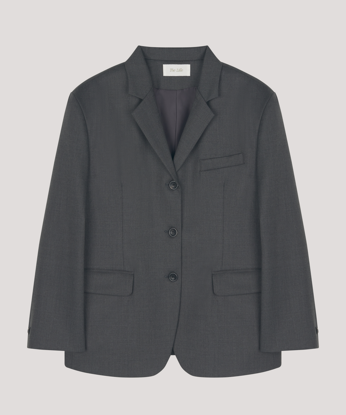 더 릴(THE LILLE) Spring wool jacket_charcoal