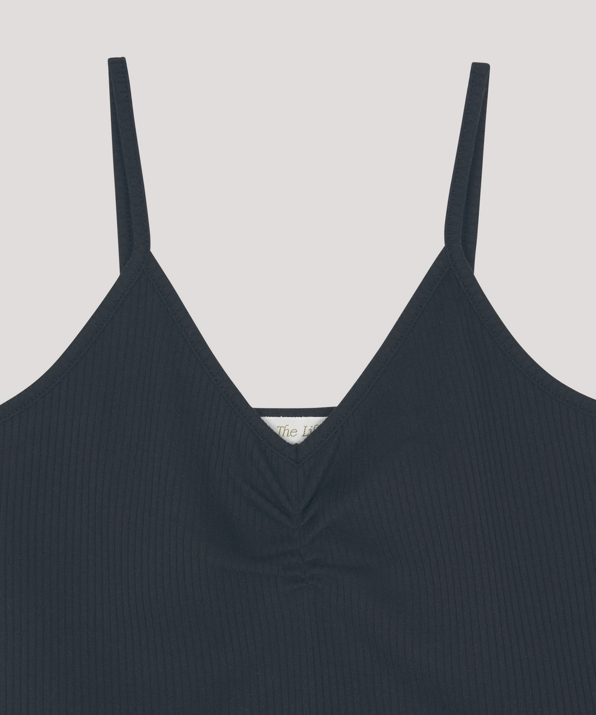 더 릴(THE LILLE) Shirring sleeveless t_black