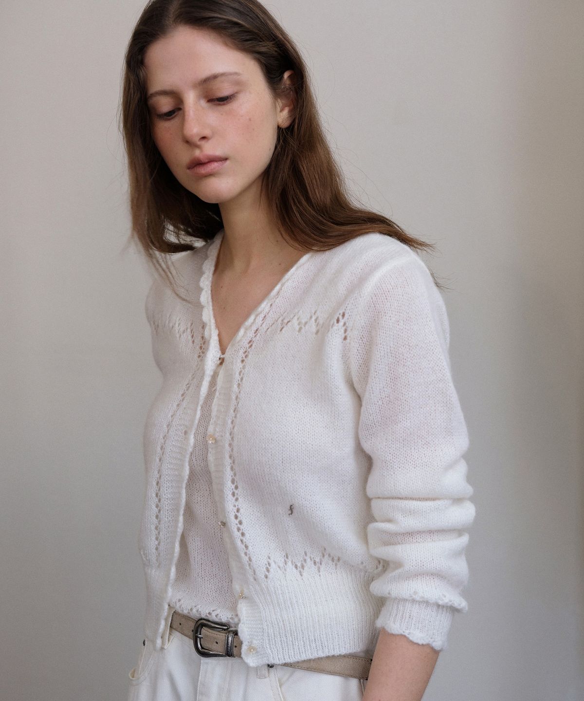 폴뉴아(FOLNUA) ROSEE LACE CARDIGAN SET (3COLOR)