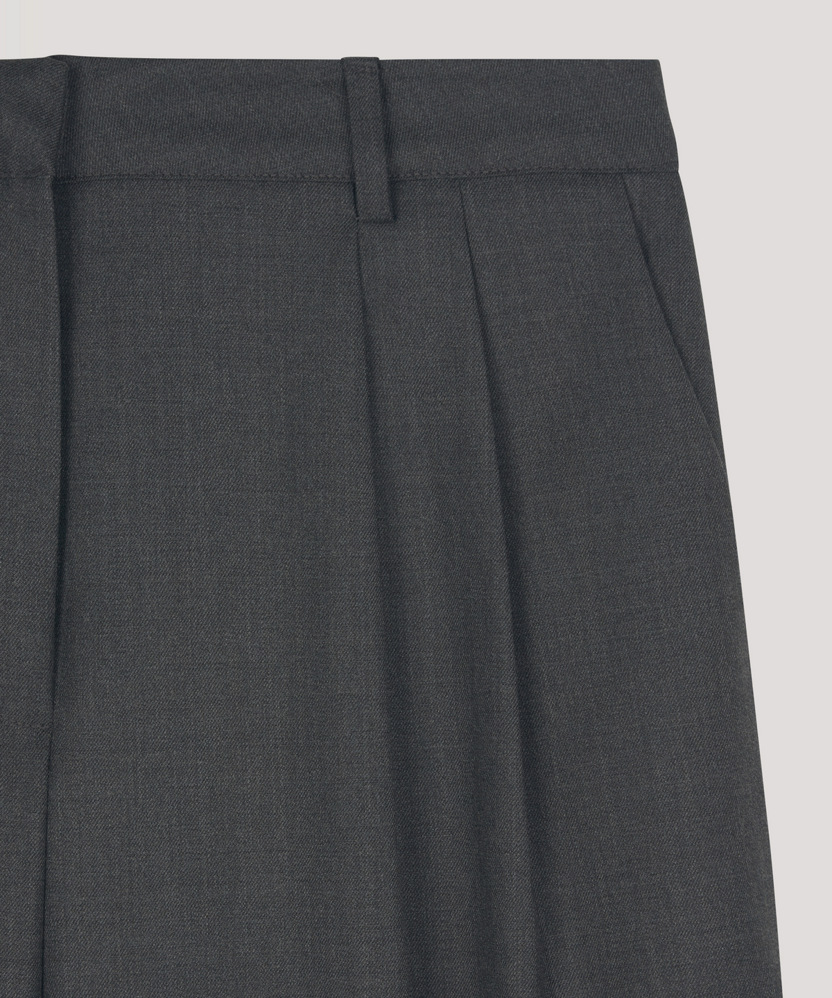 더 릴(THE LILLE) Spring wool slacks_charcoal
