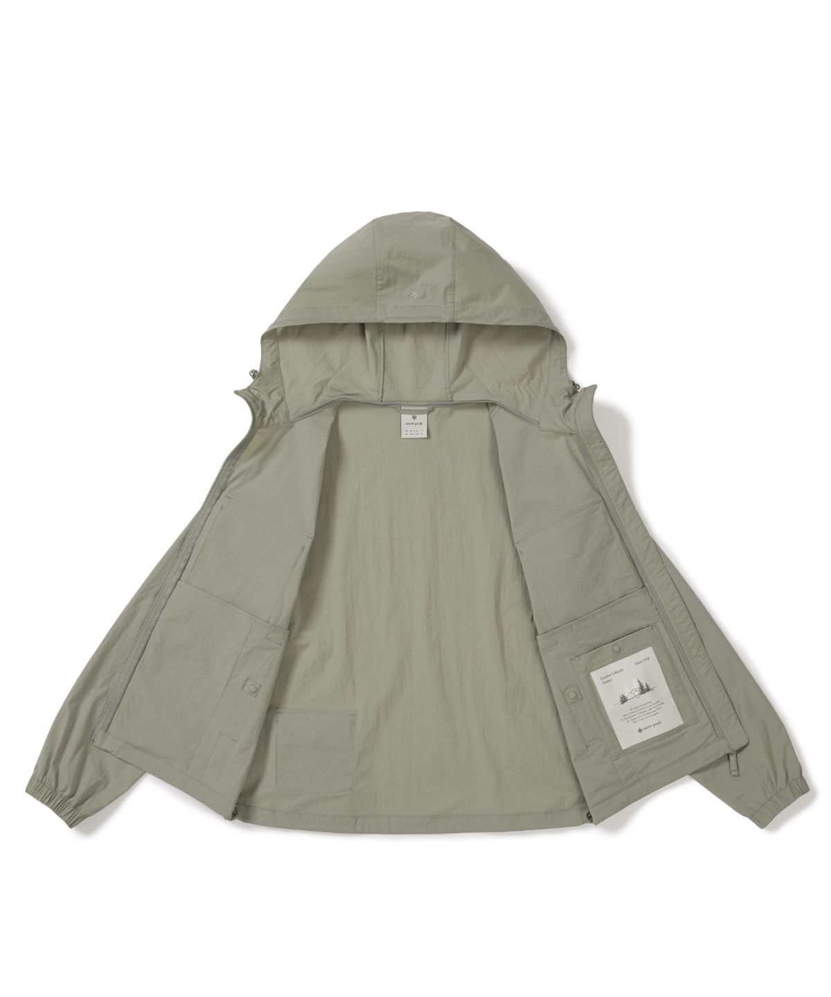 스노우피크 어패럴(SNOWPEAK APPAREL) 루트 여성 포켓 바람막이 (S26MWRWB61) Khaki Gray