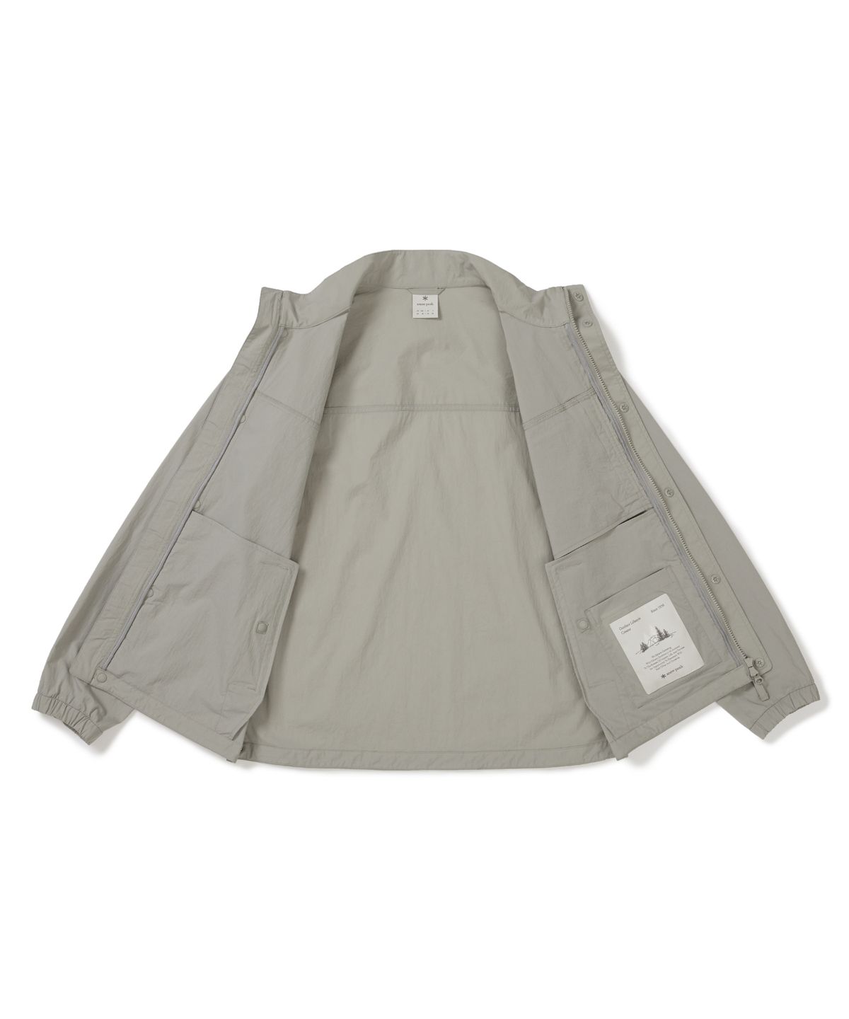 스노우피크 어패럴(SNOWPEAK APPAREL) 루트 스탠드넥 바람막이 (S26MMRWB64) Gray