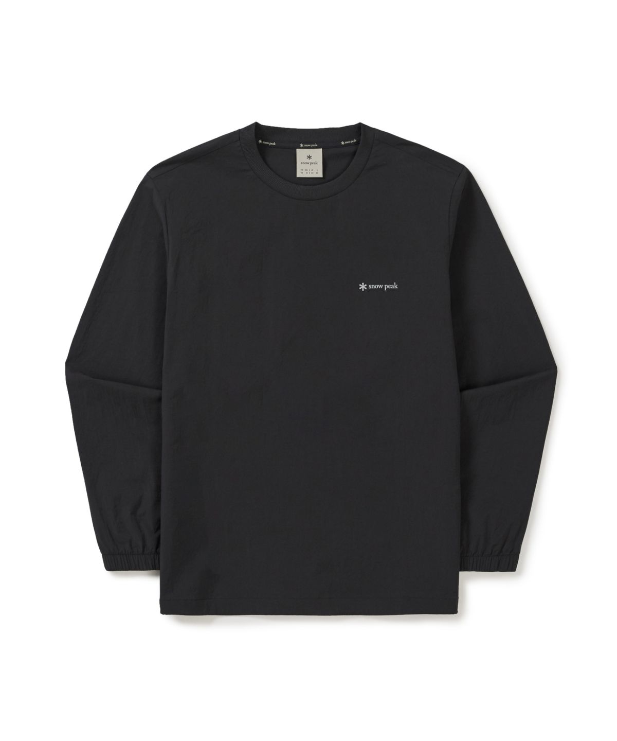 스노우피크 어패럴(SNOWPEAK APPAREL) 루트 레터링 우븐 패치 맨투맨 (S26MMRHT60) Dark Charcoal