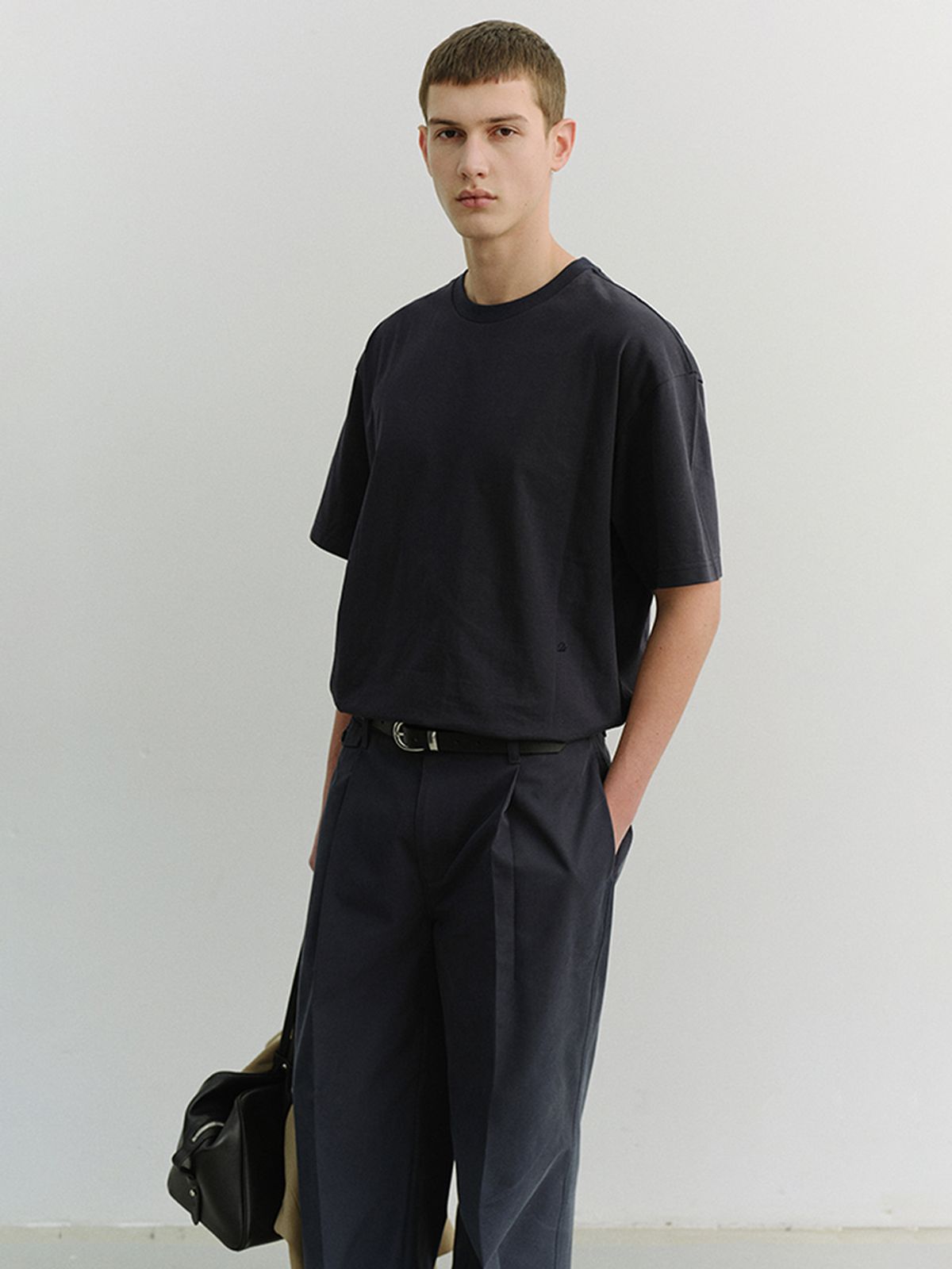 던스트 포 맨(DUNST FOR MEN) LOOSE T-SHIRT_UNISEX_UDTS6A112_NAVY