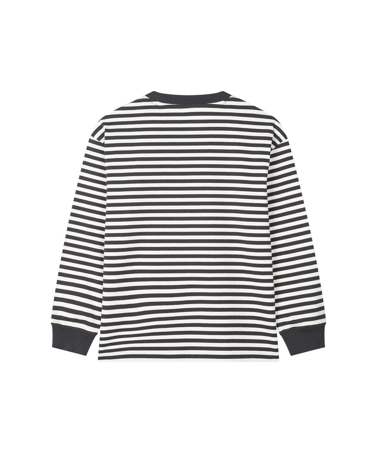 커버낫 키즈(COVERNAT KIDS) 베이직 스트라이프 롱슬리브 블랙 CK2601LTT2BK
