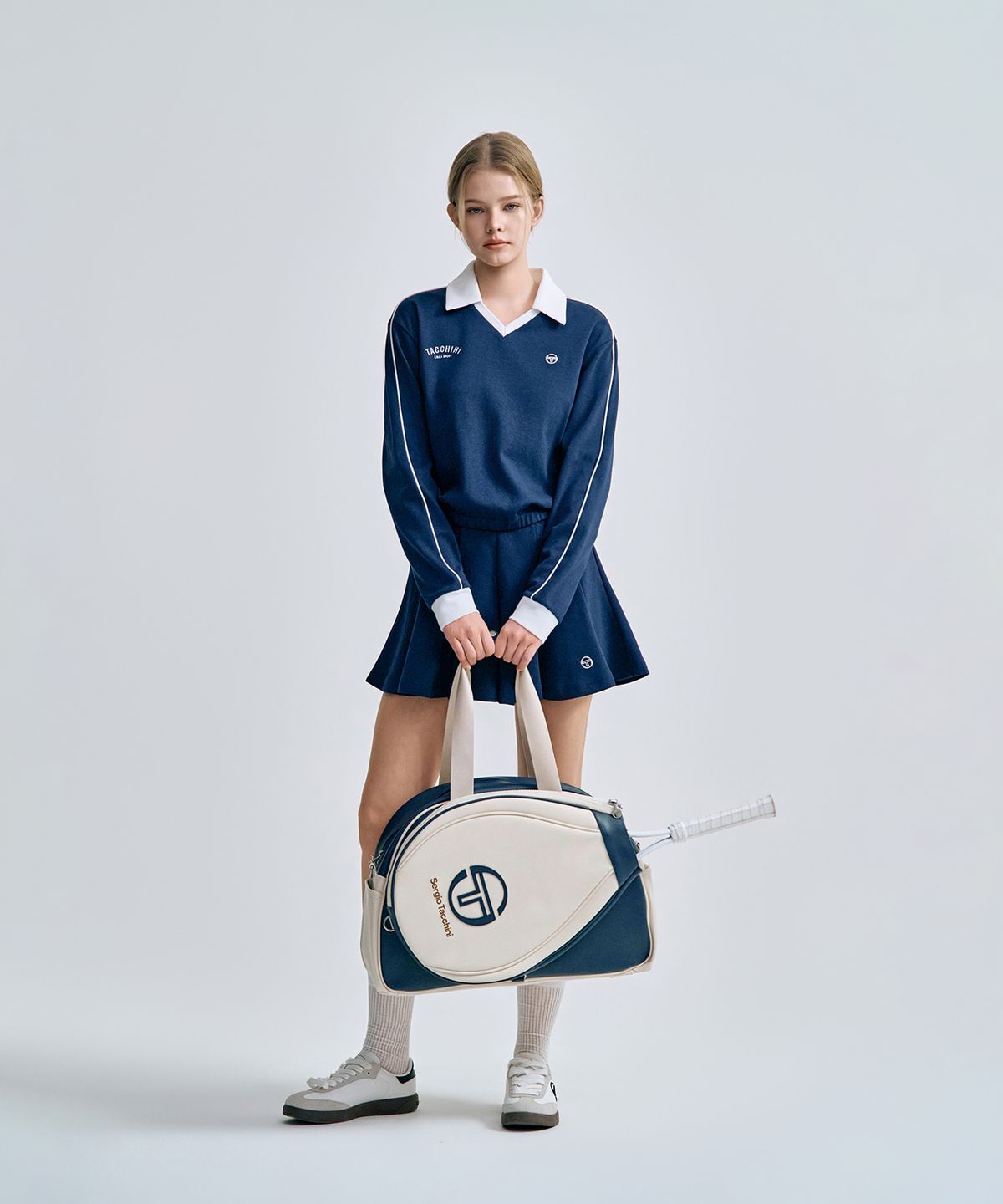 세르지오 타키니(SERGIO TACCHINI) U 클래식 보스턴백 (Navy)