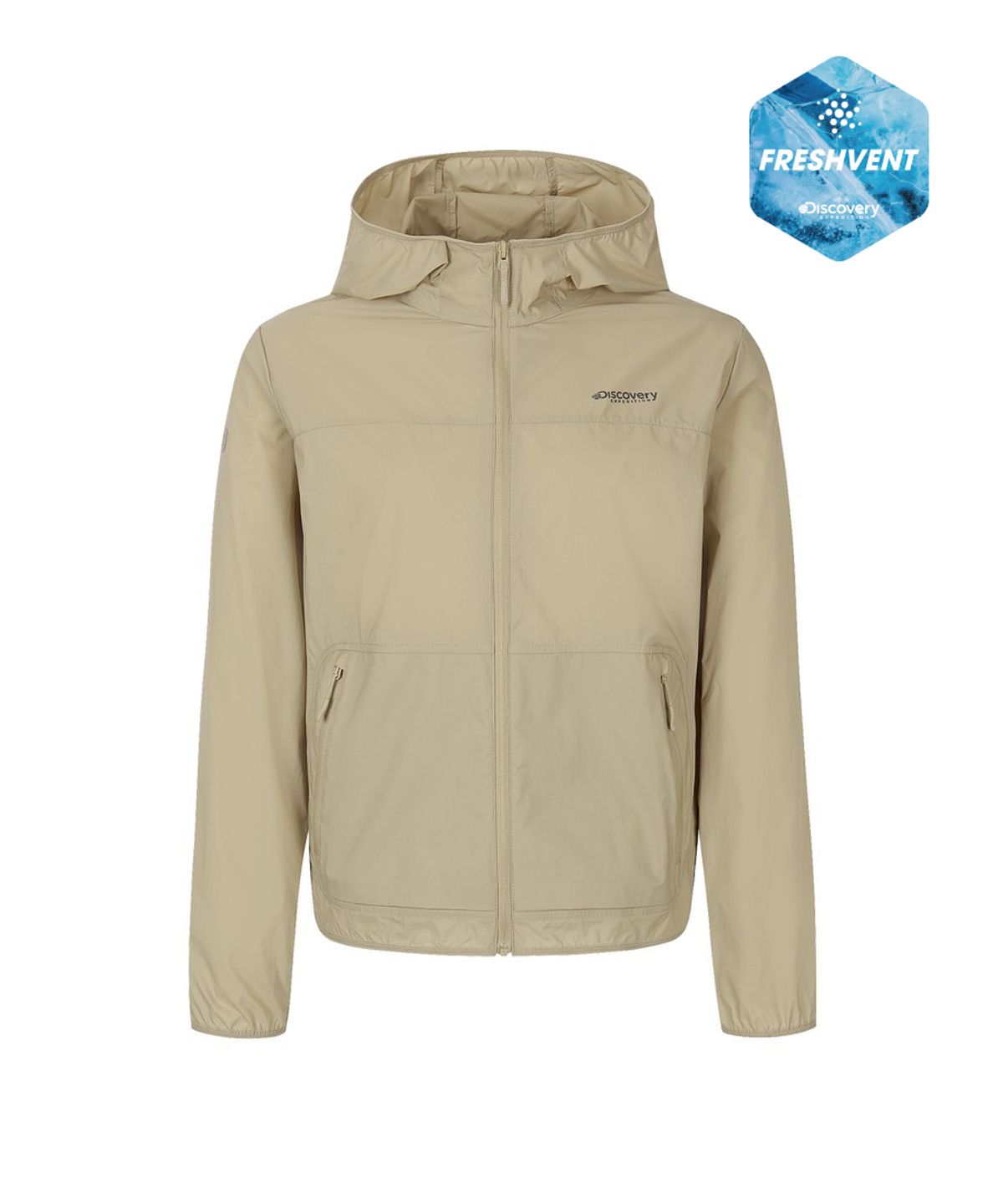디스커버리 익스페디션(DISCOVERY EXPEDITION) 여성 프레시벤트2.0 패커블 바람막이 (L/BEIGE)