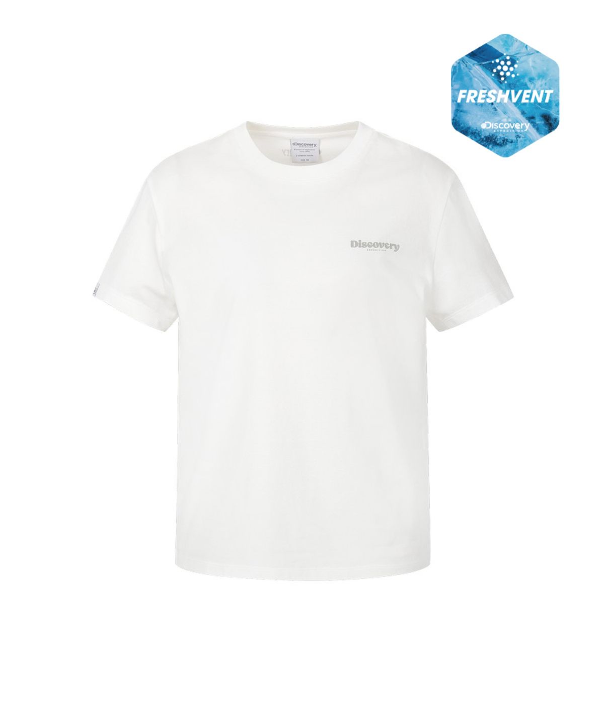 디스커버리 익스페디션(DISCOVERY EXPEDITION) 여성 프레시벤트 에센셜 반팔티셔츠 (WHITE)