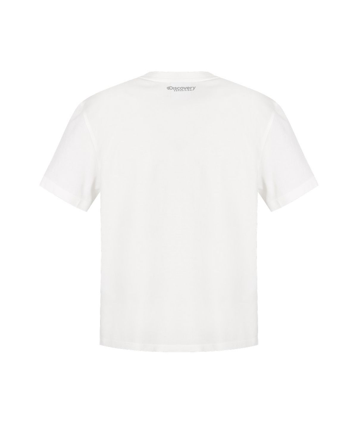 디스커버리 익스페디션(DISCOVERY EXPEDITION) 여성 프레시벤트 자수로고 세미크롭 반팔티셔츠 (WHITE)