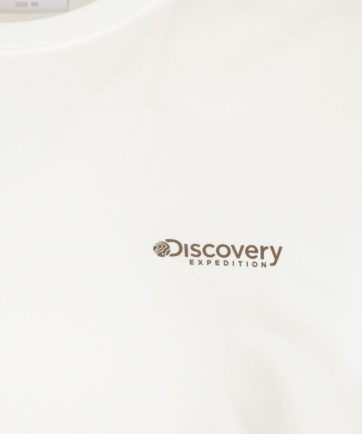 디스커버리 익스페디션(DISCOVERY EXPEDITION) 여성 로고포인트 러닝 티셔츠 (CREAM)