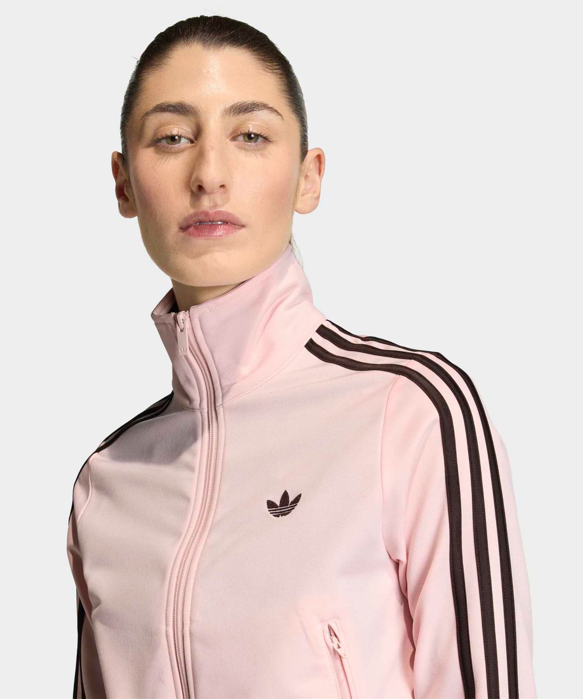 아디다스(ADIDAS) 파이어버드 클래식 트랙탑 - 샌디핑크:아우라커피 / KC6573