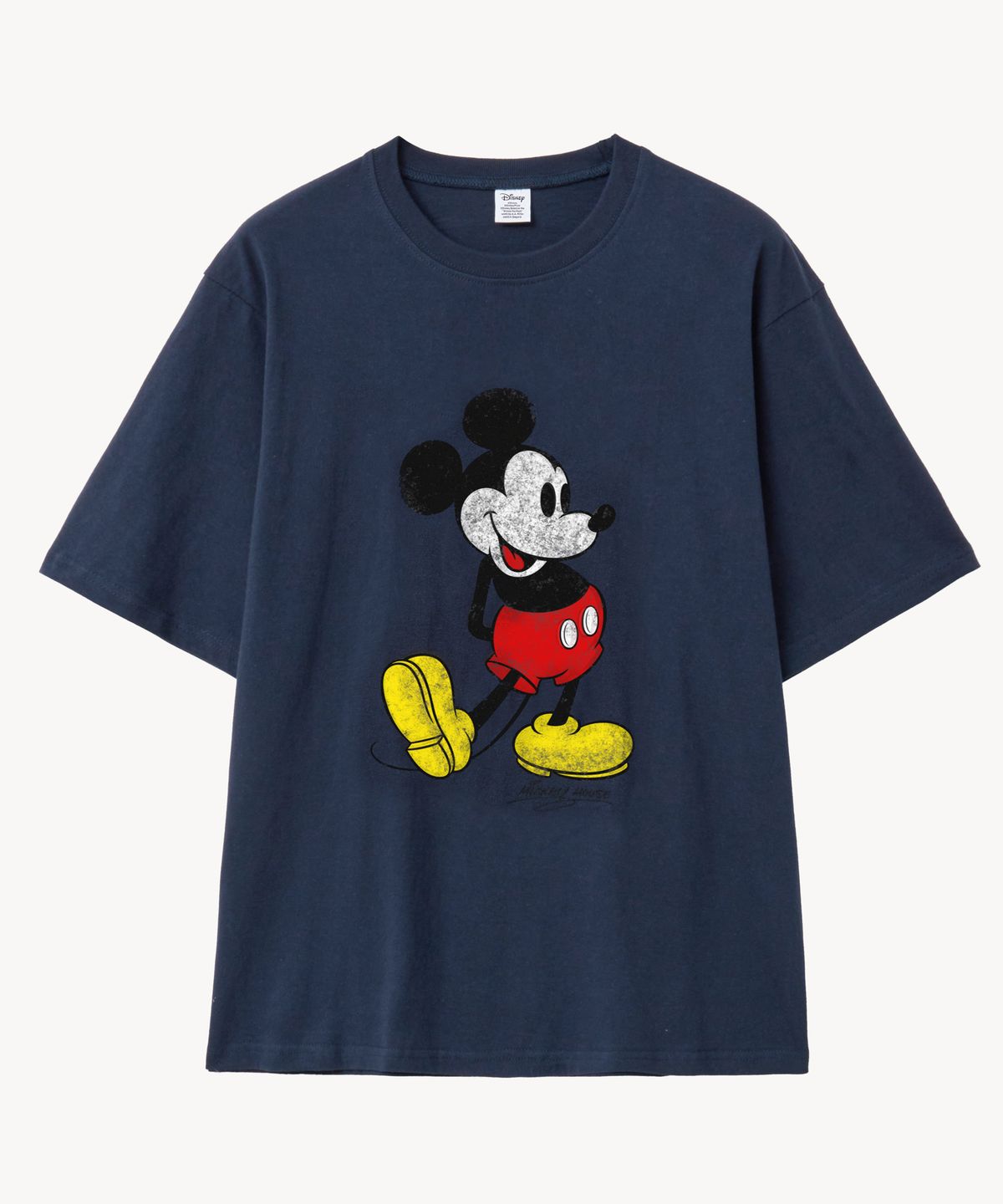 브이투(VTWO) 빈티지 클래식 _미키_티셔츠 (NAVY)