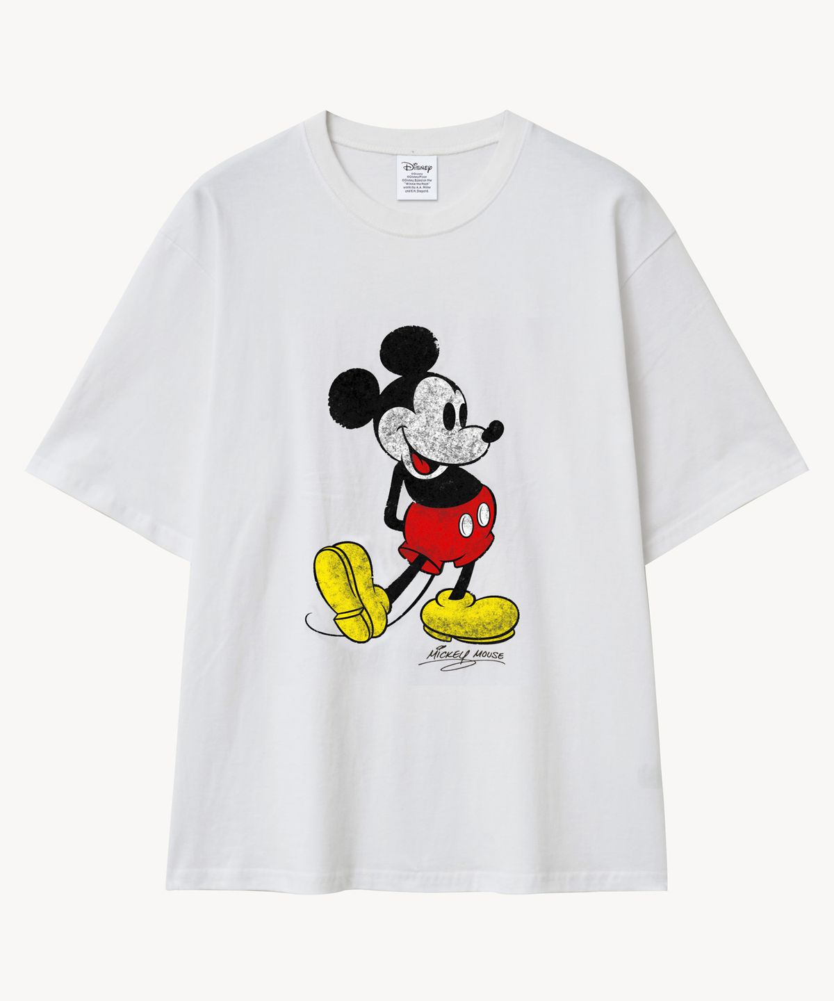 브이투(VTWO) 빈티지 클래식_ 미키_ 티셔츠 (WHITE)