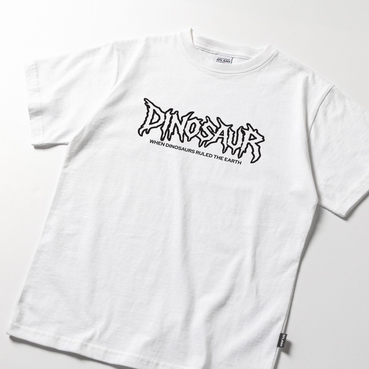 스플래시코드 키즈(SPLASHCODE KIDS) 키즈 반팔 티셔츠 화이트 - 다이노소어(Dinosaur)
