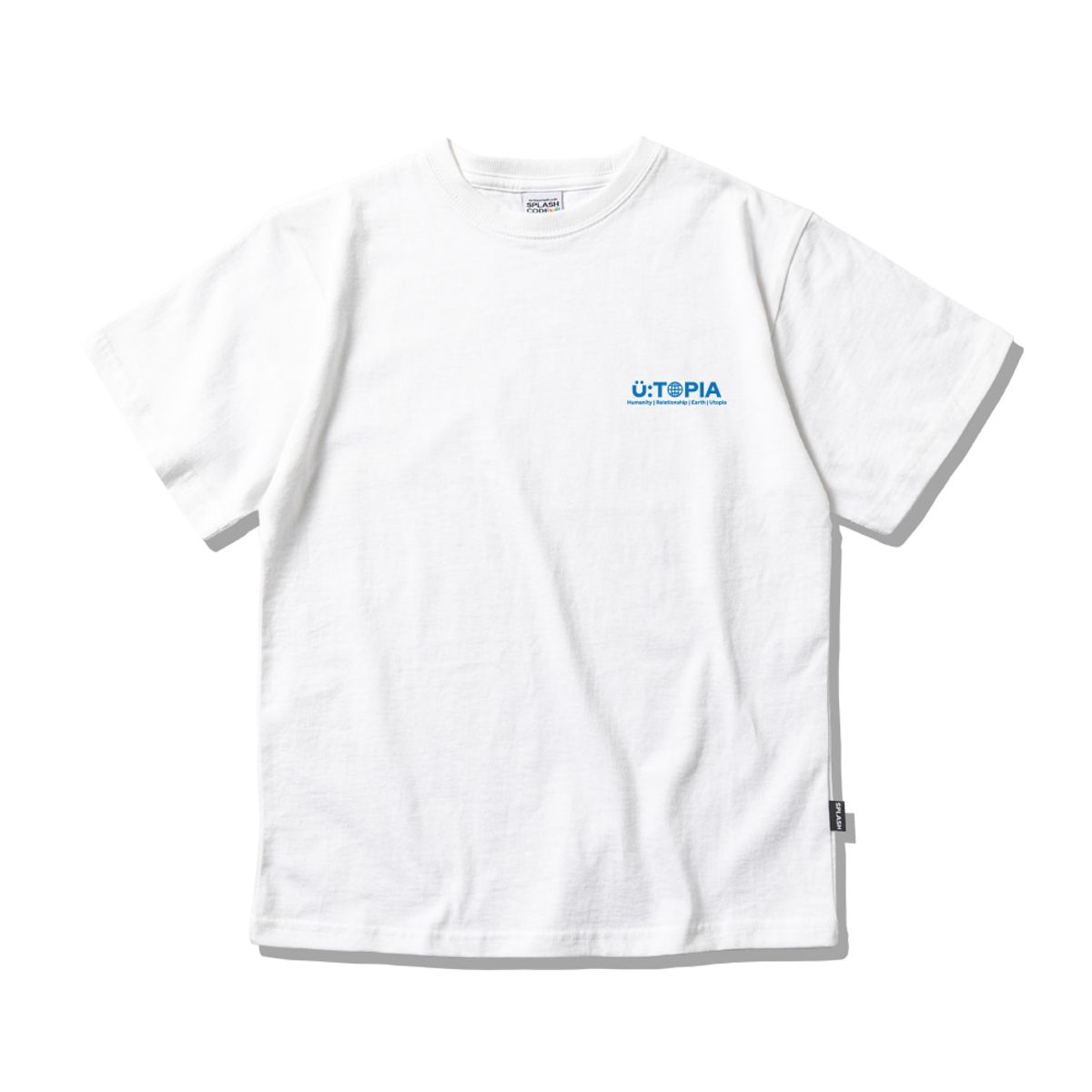 스플래시코드 키즈(SPLASHCODE KIDS) 키즈 반팔 티셔츠 화이트 - 유토피아 블루(Utopia Blue)