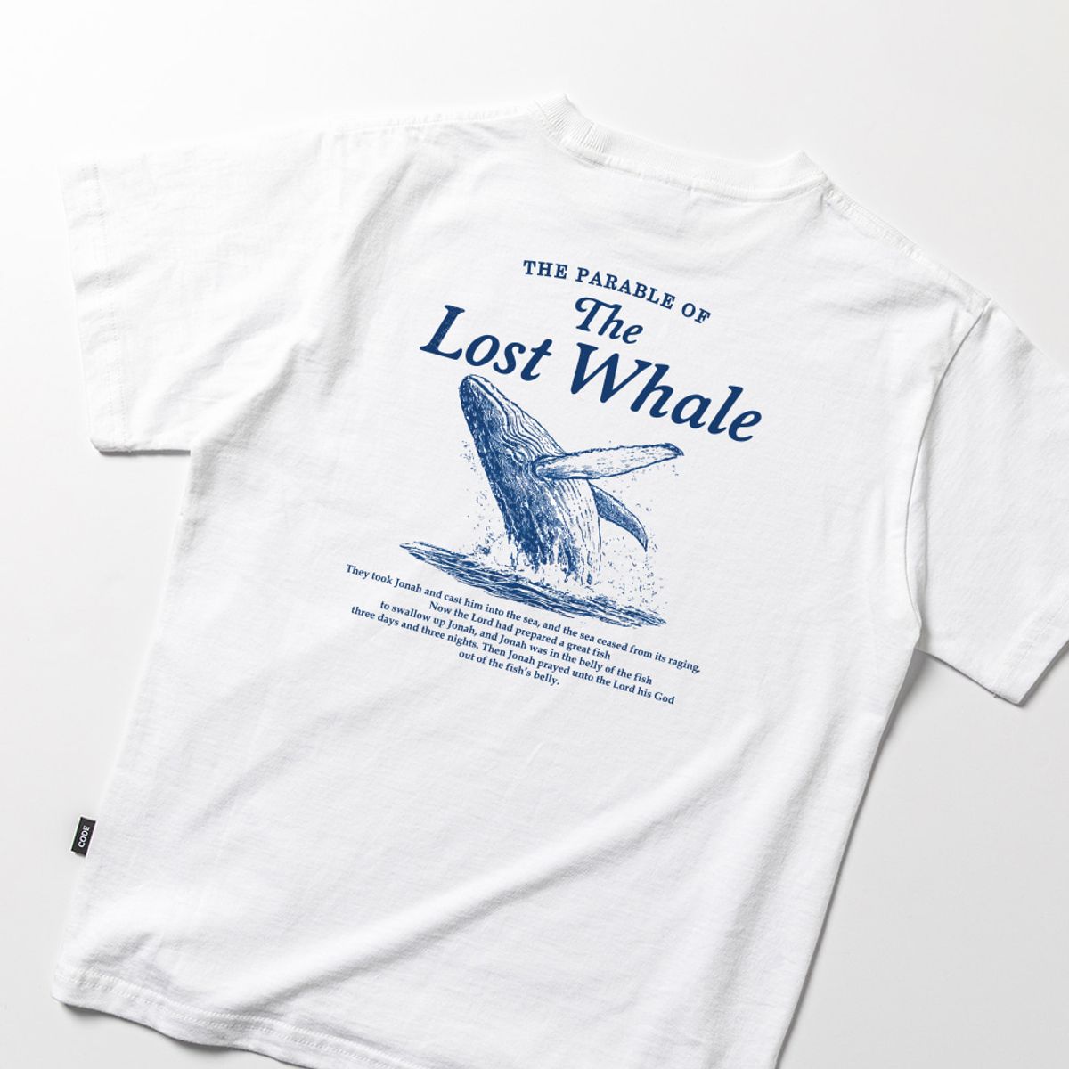 스플래시코드 키즈(SPLASHCODE KIDS) 키즈 반팔 티셔츠 화이트 - 잃어버린 고래의 우화(The Lost Whale)
