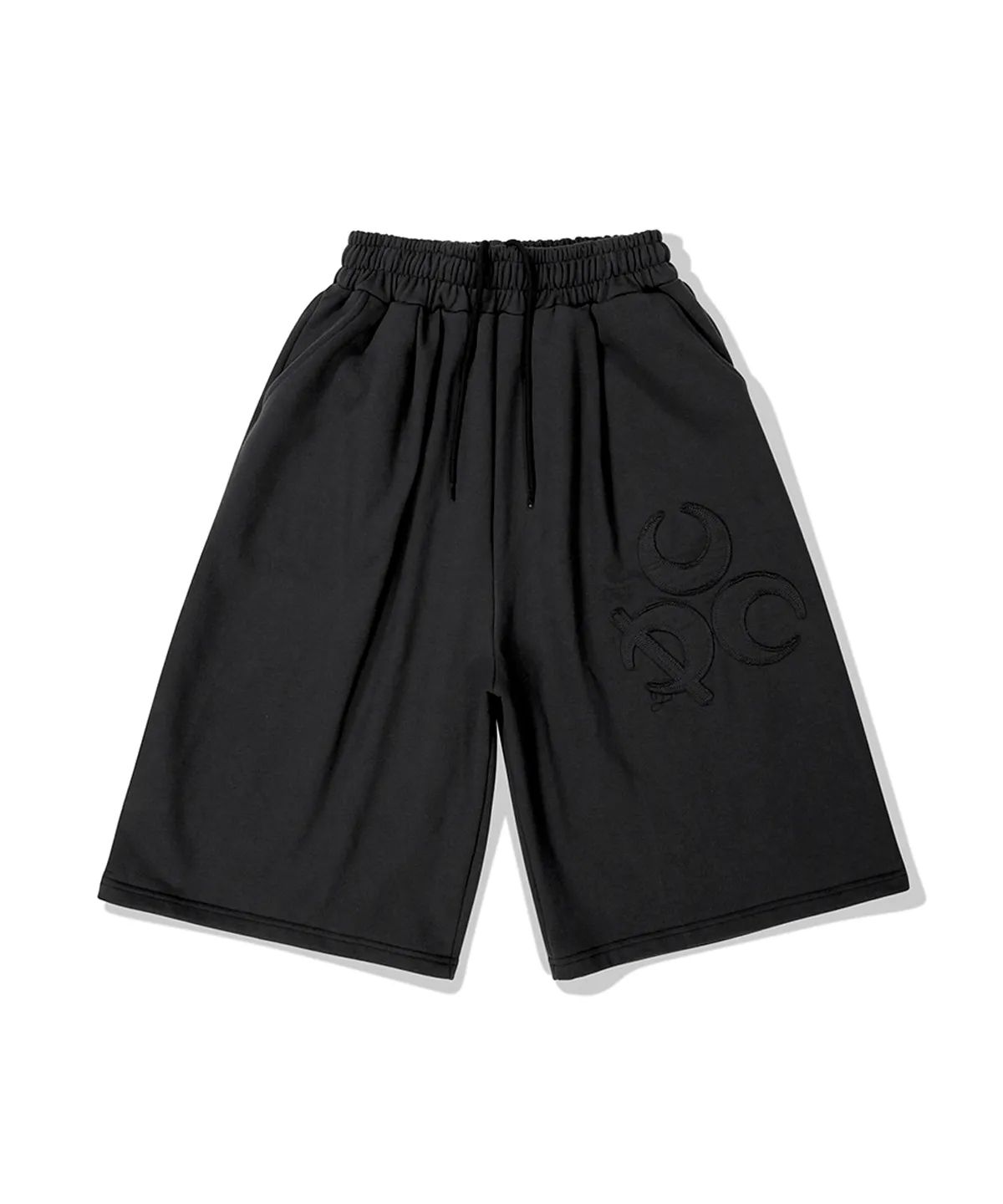 디오스피스(DAUSPICE) (DUC) Symbol Bermuda Sweat Shorts Black