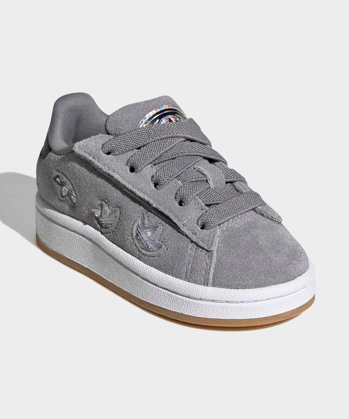 아디다스 키즈(ADIDAS KIDS) 캠퍼스 00s LED 라이츠 컴포트 클로저 엘라스틱레이스 토들러 - 그레이 / IH6384