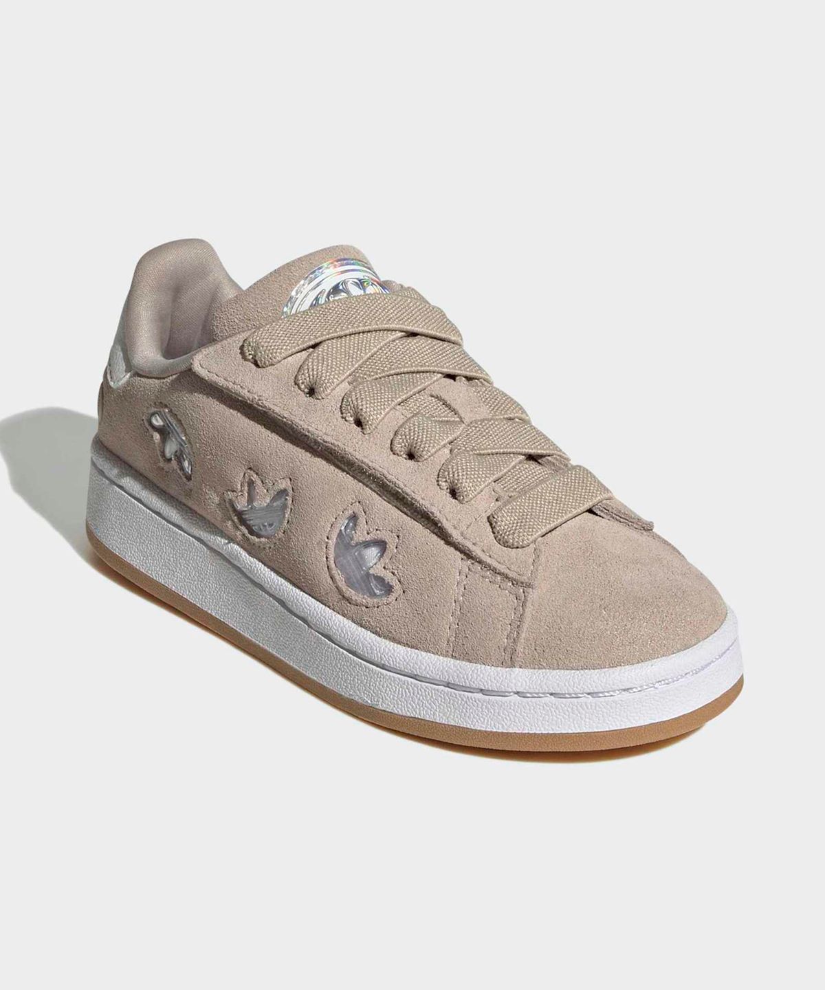 아디다스 키즈(ADIDAS KIDS) 캠퍼스 00s LED 라이츠 컴포트 클로저 엘라스틱레이스 키즈 - 베이지 / IH6383