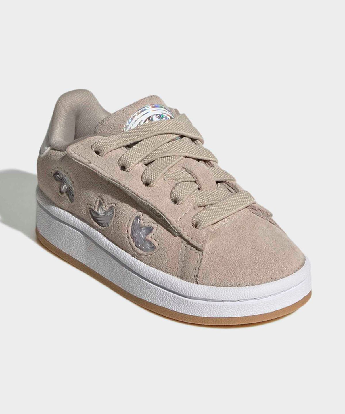 아디다스 키즈(ADIDAS KIDS) 캠퍼스 00s LED 라이츠 컴포트 클로저 엘라스틱레이스 토들러 - 베이지 / IH6385