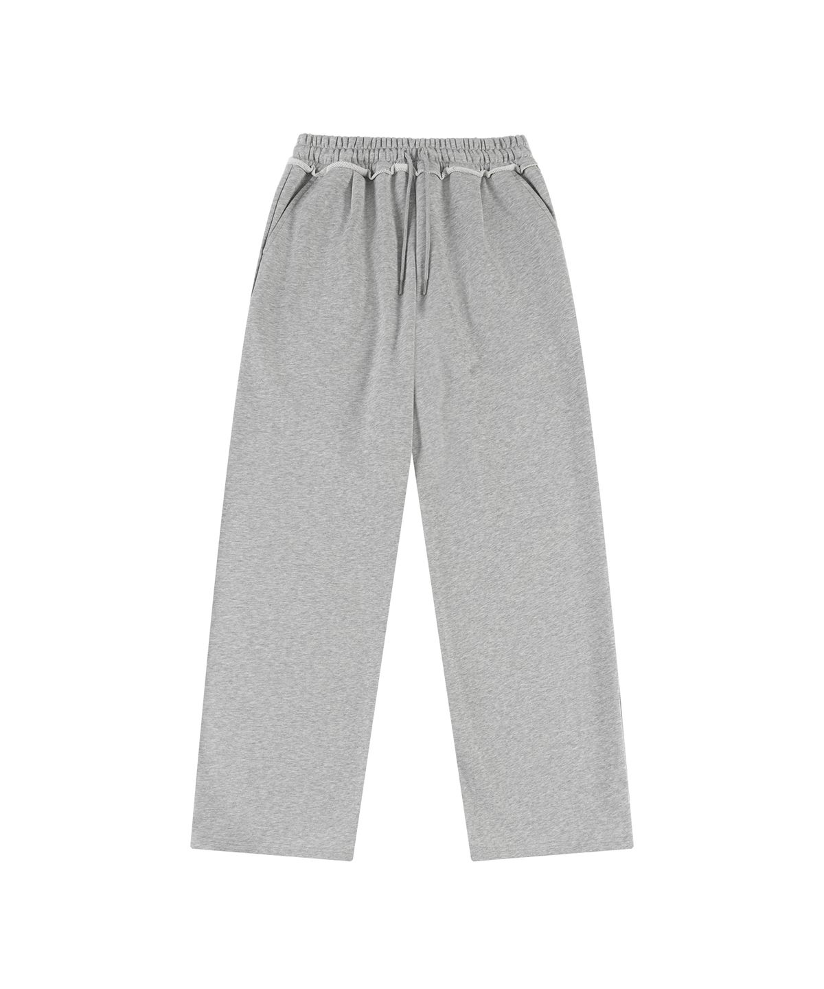 반원 아틀리에(VANONE ATELIER) P3280 스트레이트 스웨트 팬츠_Melange gray