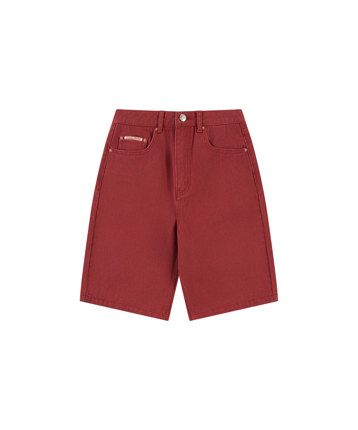 반원 아틀리에(VANONE ATELIER) P3281 워시드 버뮤다 팬츠_Red