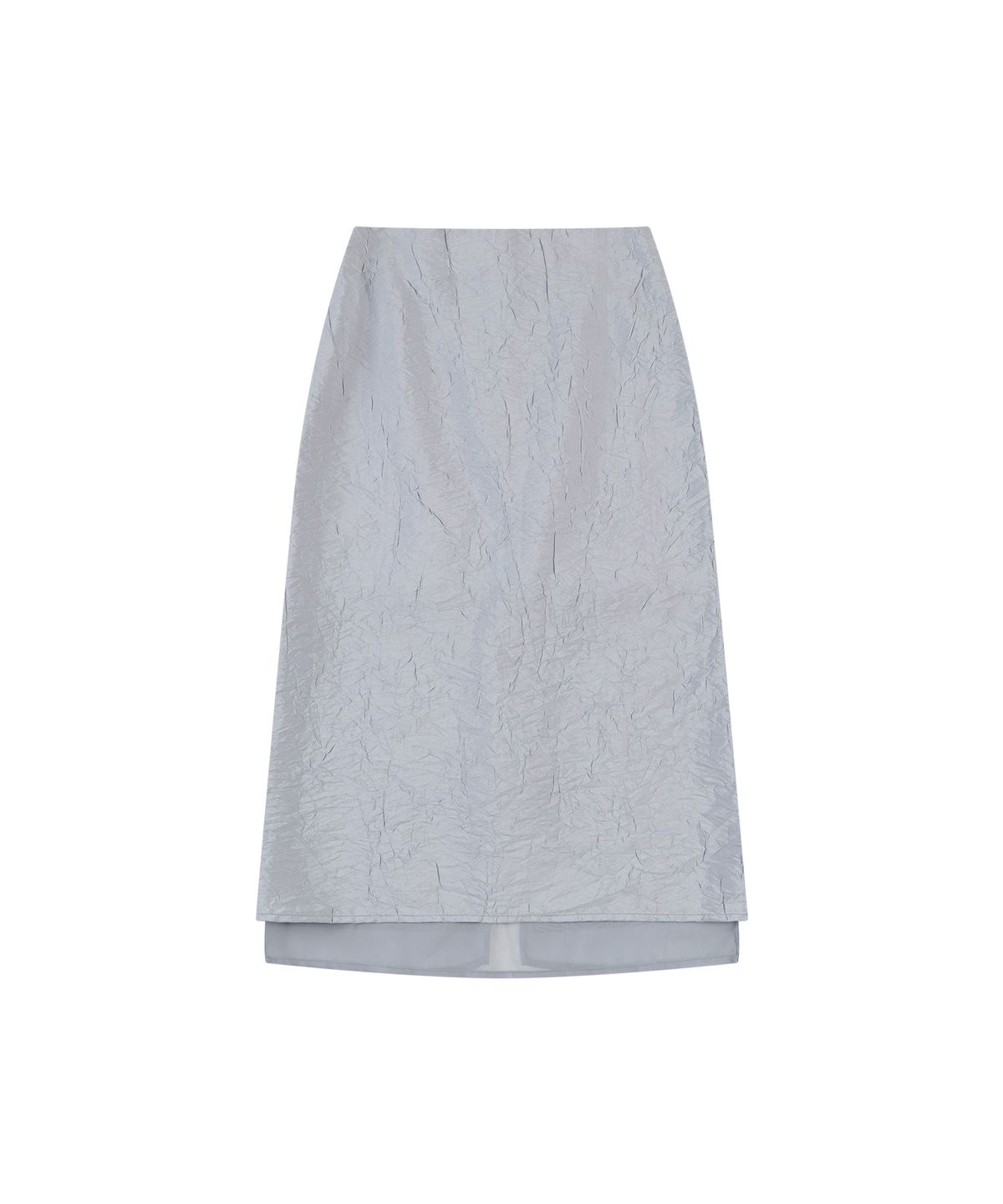반원 아틀리에(VANONE ATELIER) P3289 크링클 슬릿 스커트_Light gray