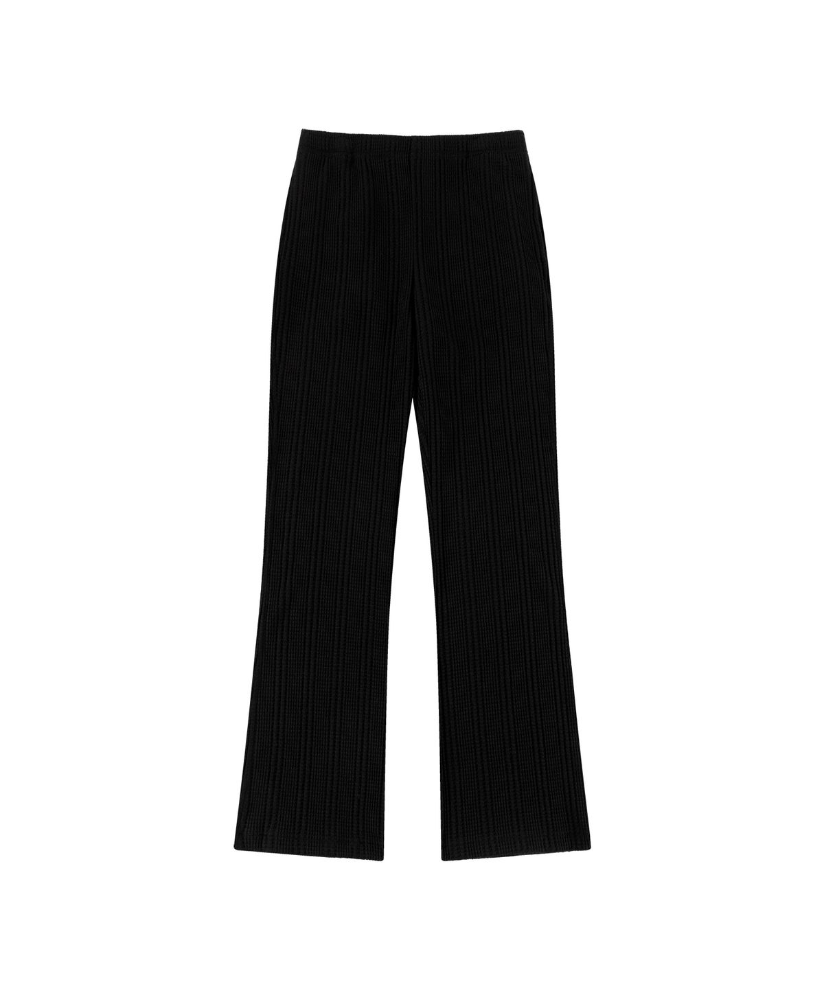 반원 아틀리에(VANONE ATELIER) P3297 와플 텍스처드 팬츠_Black