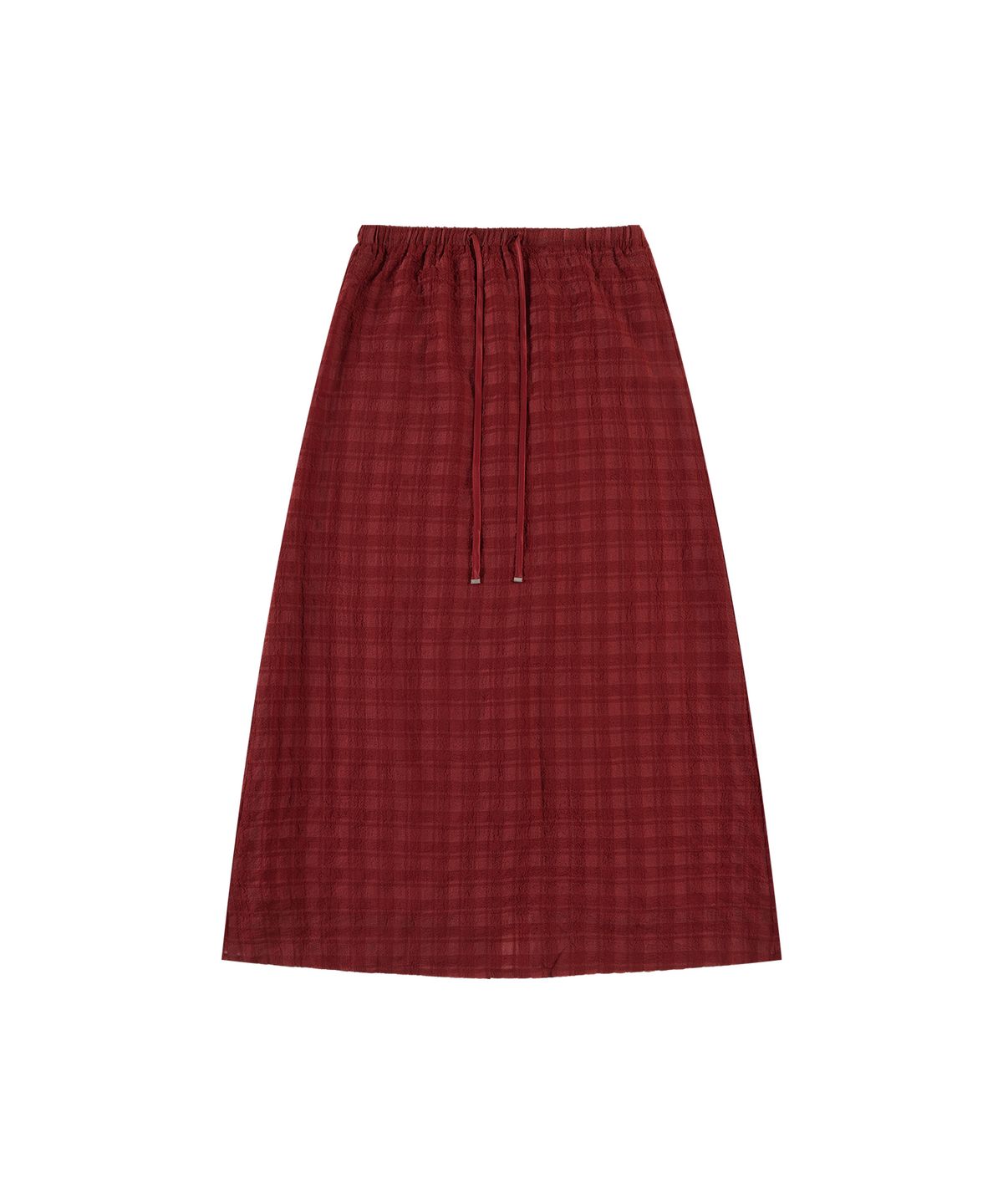 반원 아틀리에(VANONE ATELIER) P3298 맥시 체크 스커트_Red