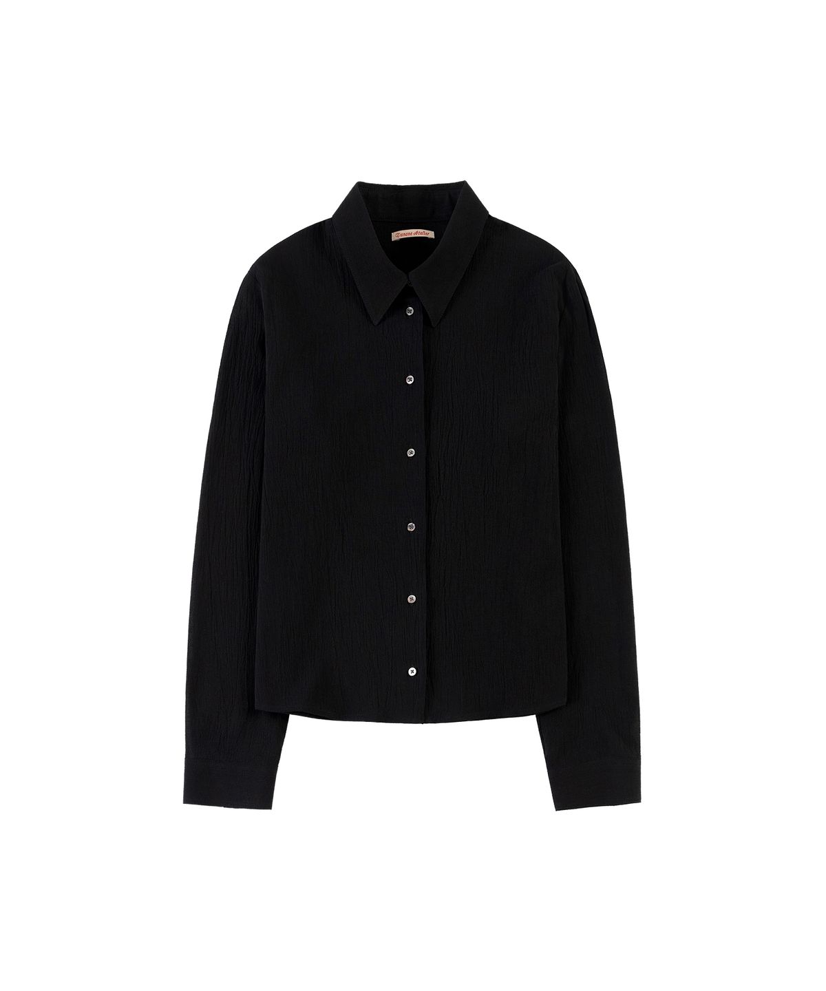 반원 아틀리에(VANONE ATELIER) A3561 에센셜 링클 셔츠_Black