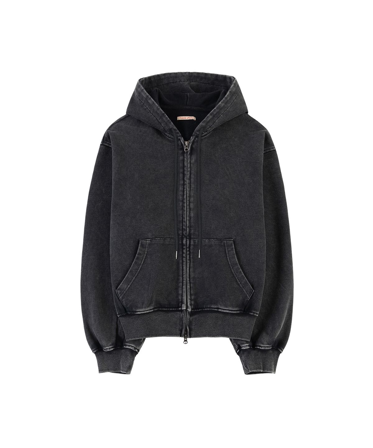 반원 아틀리에(VANONE ATELIER) A3572 워시드 후드 집업_Black