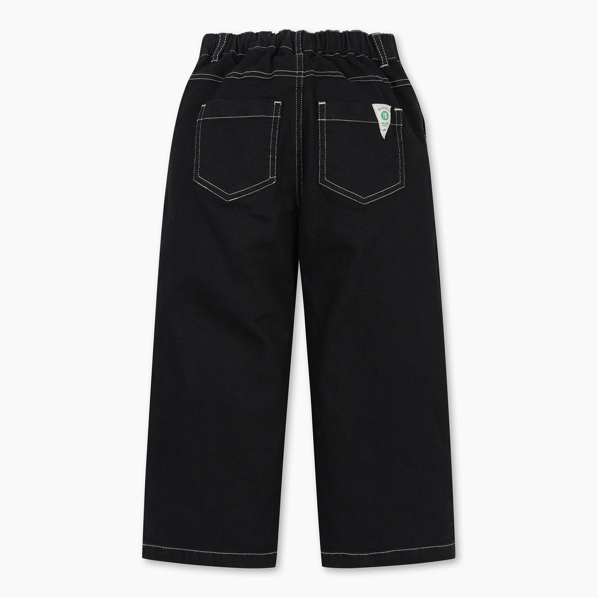베네통키즈(BENETTONKIDS) 컬러 배기 팬츠_QADP05611BK