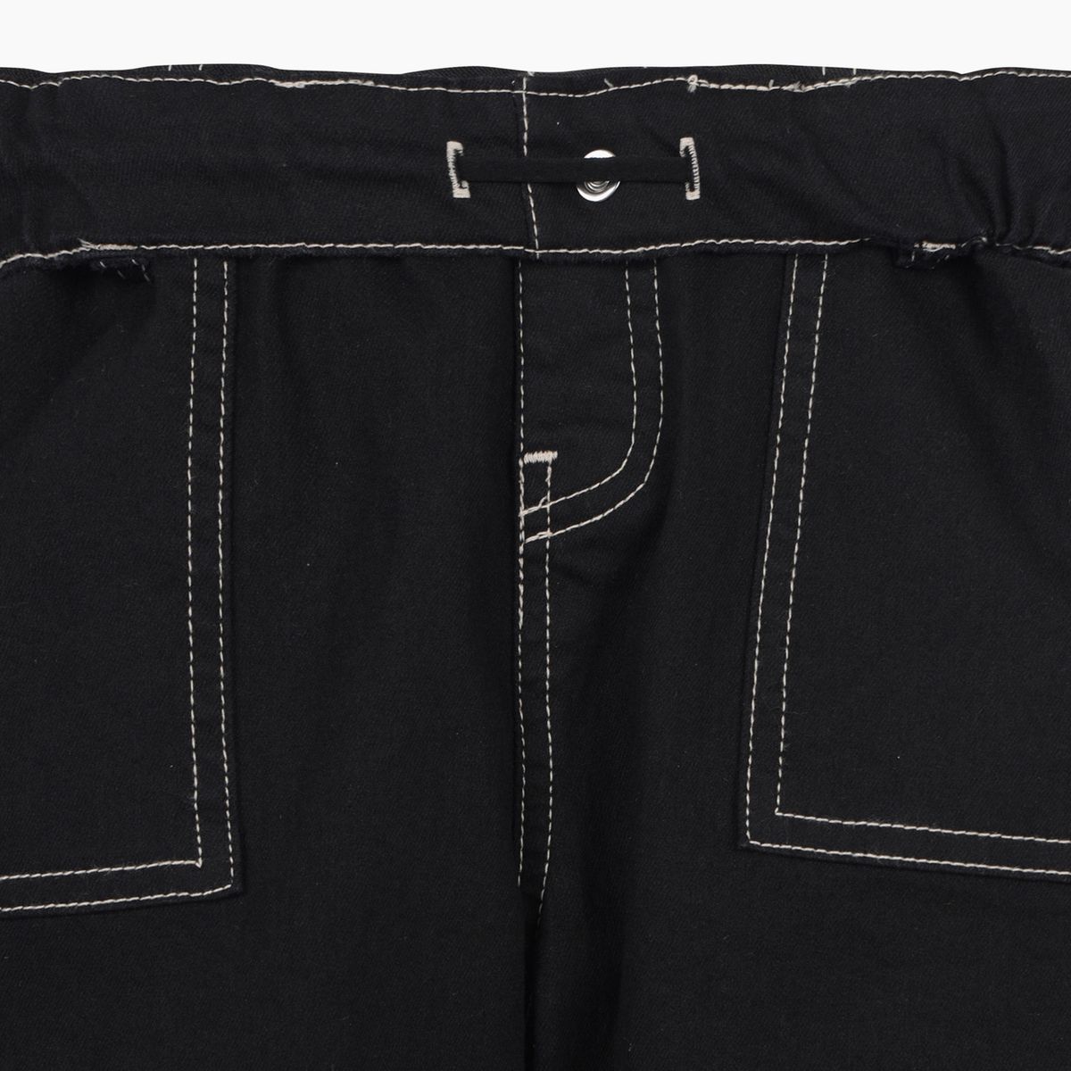 베네통키즈(BENETTONKIDS) 컬러 배기 팬츠_QADP05611BK